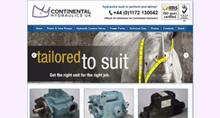 Desktop Screenshot of continentalhydraulics.co.uk
